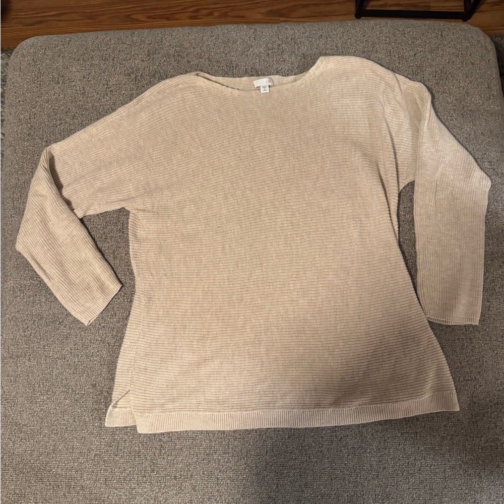 J. Jill Cream Knit Sweater